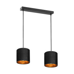 NEVA hängande lampa, max effekt 2x60W, E27, svart