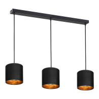 NEVA hängande lampa, max effekt 3x60W, E27, svart, list.