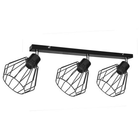 PINO vägg-takarmatur. max effekt 3x60W, E27, svart, list. | HandlaSmidigt.se