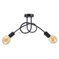MALAGA hängande lampa, max effekt 2x60W, E27, svart