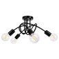 MALAGA hängande lampa, max effekt 4x60W, E27, svart