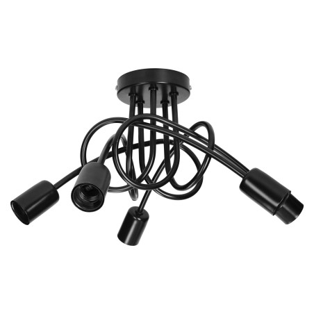 MALAGA hängande lampa max effekt 5x60W, E27, svart