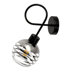 MILANO vägglampa 1P E27, max. 60W, svart | HandlaSmidigt.se
