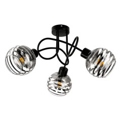 MILANO 3P E27, hängande lampa, max. 3x60W, svart | HandlaSmidigt.se