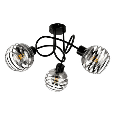 MILANO 3P E27, hängande lampa, max. 3x60W, svart | HandlaSmidigt.se