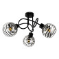 MILANO 3P E27, hängande lampa, max. 3x60W, svart