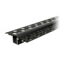 Aluminiumprofil för LED-band, 2m, infälld i gipskartong, svart, matt skärm, set med 20 st.