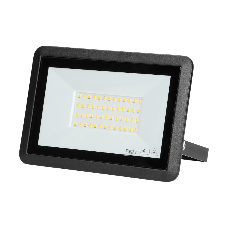 BULLED 50W strålkastare 4000lm, IP65, 4000K, aluminium + glas