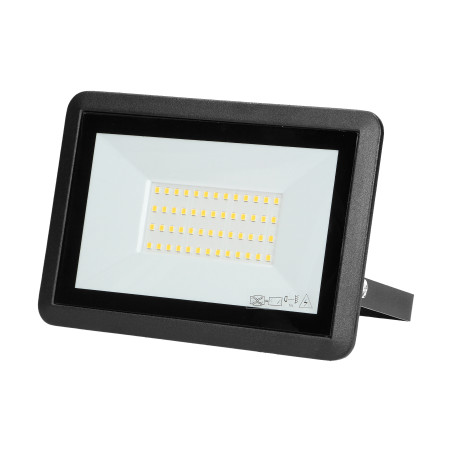 BULLED 50W strålkastare 4000lm, IP65, 4000K, aluminium + glas