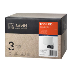 TOS LED 30W trädgårdsstrålkastare LED, 2200lm, IP65, 4000K, PC, svart | HandlaSmidigt.se