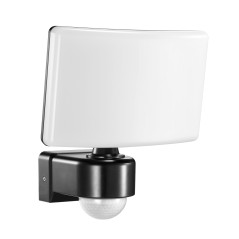 TOS LED 30W trädgårdsstrålkastare med PIR, 2200lm, IP65, 4000K, PC, svart | HandlaSmidigt.se