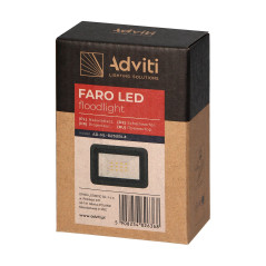 LED-strålkastare 10W, 800lm, IP65, 4000K, aluminium + glas | HandlaSmidigt.se