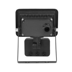 FARO S LED-strålkastare med PIR 10W, 800lm, IP44, 4000K, aluminium + glas | HandlaSmidigt.se