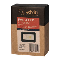 LED-strålkastare 20W, 1600lm, IP65, 4000K, aluminium + glas | HandlaSmidigt.se
