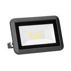 LED-strålkastare 20W, 1600lm, IP65, 4000K, aluminium + glas | HandlaSmidigt.se