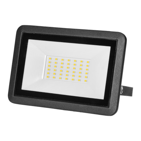LED-strålkastare 30W, 2400lm, IP65, 4000K, aluminium + glas | HandlaSmidigt.se