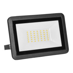LED-strålkastare 30W, 2400lm, IP65, 4000K, aluminium + glas | HandlaSmidigt.se
