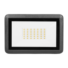LED-strålkastare 30W, 2400lm, IP65, 4000K, aluminium + glas | HandlaSmidigt.se