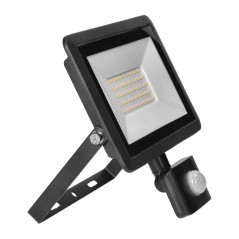 FARO S LED-strålkastare med PIR 50W, 4000lm, IP44, 4000K, aluminium + glas | HandlaSmidigt.se