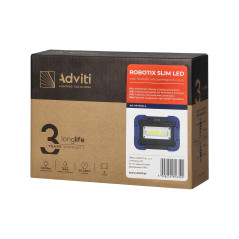 Arbetsbelysning ROBOTIX SLIM 20W Li-Ion 4400mAh med USB-laddare | HandlaSmidigt.se