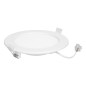 EURUS LED 12W, infälld downlight-armatur, rund, 860lm, 4000K, vit, inbyggd LED-drivare