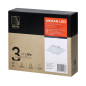 AKMAN LED 12W, infällt downlight-armatur, fyrkantig, 860 lm, 4000K, vit, inbyggd LED-drivare