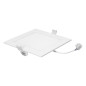 AKMAN LED 12W, infällt downlight-armatur, fyrkantig, 860 lm, 4000K, vit, inbyggd LED-drivare