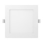 AKMAN LED 12W, infällt downlight-armatur, fyrkantig, 860 lm, 4000K, vit, inbyggd LED-drivare