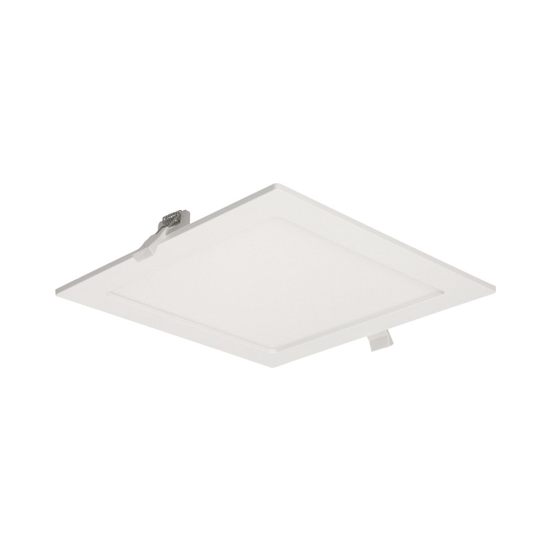 AKMAN LED 18W, infälld downlight-armatur, fyrkantig, 1600lm, 4000K, vit, inbyggd LED-drivare