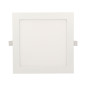 AKMAN LED 18W, infälld downlight-armatur, fyrkantig, 1600lm, 4000K, vit, inbyggd LED-drivare
