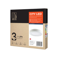 STADIE LED 18W, infälld downlight-armatur, rund, 1500lm, 3000K, vit, inbyggd LED-drivare | HandlaSmidigt.se
