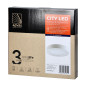 STAD LED 18W, infälld downlight-armatur, rund, 1600lm, 4000K, vit, inbyggd LED-drivare