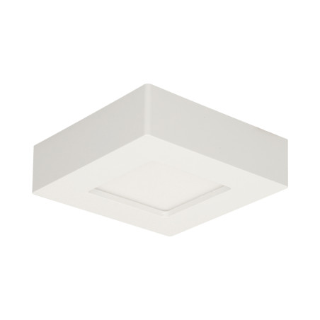 LÅT LED 9W, infälld downlight-armatur, fyrkantig, 530lm, 3000K, vit, inbyggd LED-drivare