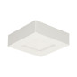 LÅT LED 9W, infälld downlight-armatur, fyrkantig, 530lm, 3000K, vit, inbyggd LED-drivare