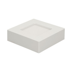 LÅT LED 9W, infälld downlight-armatur, fyrkantig, 530lm, 3000K, vit, inbyggd LED-drivare | HandlaSmidigt.se