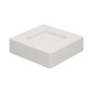 LÅT LED 9W, infälld downlight-armatur, fyrkantig, 530lm, 3000K, vit, inbyggd LED-drivare