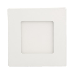 LÅT LED 9W, infälld downlight-armatur, fyrkantig, 530lm, 3000K, vit, inbyggd LED-drivare | HandlaSmidigt.se