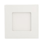 LÅT LED 9W, infälld downlight-armatur, fyrkantig, 530lm, 3000K, vit, inbyggd LED-drivare