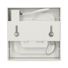 LÅT LED 9W, infälld downlight-armatur, fyrkantig, 530lm, 3000K, vit, inbyggd LED-drivare | HandlaSmidigt.se