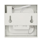 LÅT LED 9W, infälld downlight-armatur, fyrkantig, 530lm, 3000K, vit, inbyggd LED-drivare