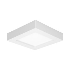 LÅT LED 12W, downlight-armatur, ytmontage, fyrkantig, 800lm, 3000K, vit, inbyggd LED-drivare. | HandlaSmidigt.se