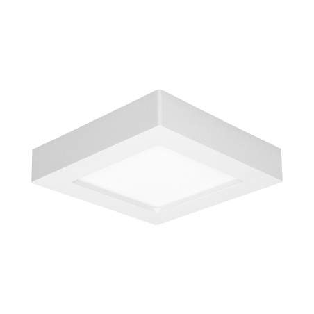 LÅT LED 12W, downlight-armatur, ytmontage, fyrkantig, 800lm, 3000K, vit, inbyggd LED-drivare.