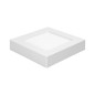 LÅT LED 12W, downlight-armatur, ytmontage, fyrkantig, 800lm, 3000K, vit, inbyggd LED-drivare.