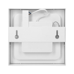 LÅT LED 12W, downlight-armatur, ytmontage, fyrkantig, 800lm, 3000K, vit, inbyggd LED-drivare. | HandlaSmidigt.se