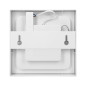 LÅT LED 12W, downlight-armatur, ytmontage, fyrkantig, 800lm, 3000K, vit, inbyggd LED-drivare.