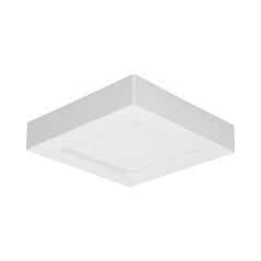 LÅT LED 12W, infälld downlight-armatur, fyrkantig, 860lm, 4000K, vit, inbyggd LED-drivare | HandlaSmidigt.se