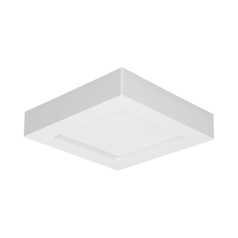 LÅT LED 12W, infälld downlight-armatur, fyrkantig, 860lm, 4000K, vit, inbyggd LED-drivare