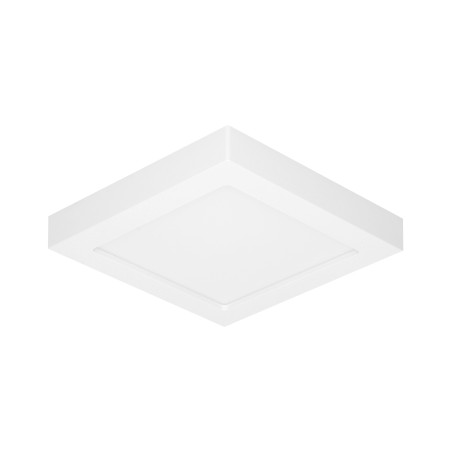 LED-lampa 18W, infälld downlight-armatur, fyrkantig, 1500 lm, 3000K, vit, inbyggd LED-drivare.