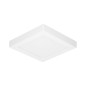 LED-lampa 18W, infälld downlight-armatur, fyrkantig, 1500 lm, 3000K, vit, inbyggd LED-drivare.