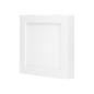 LED-lampa 18W, infälld downlight-armatur, fyrkantig, 1500 lm, 3000K, vit, inbyggd LED-drivare.